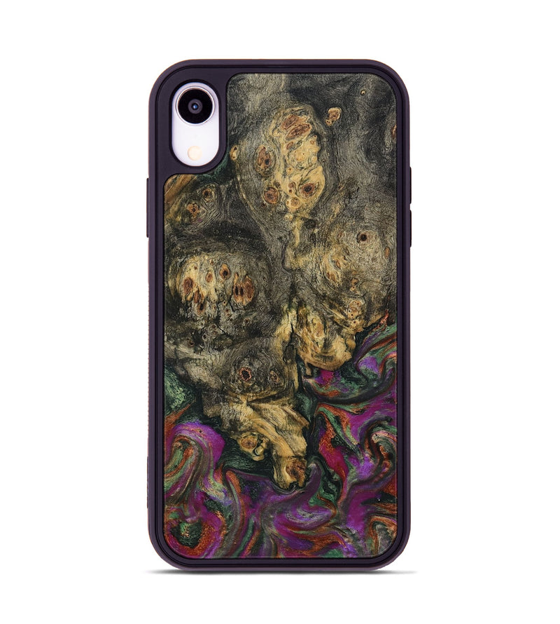 iPhone Xr Wood Phone Case - Duane (Green, 800336)