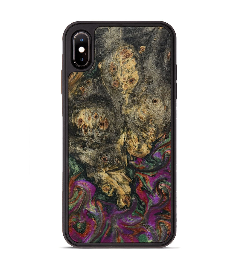 iPhone Xs Max Wood Phone Case - Duane (Green, 800336)