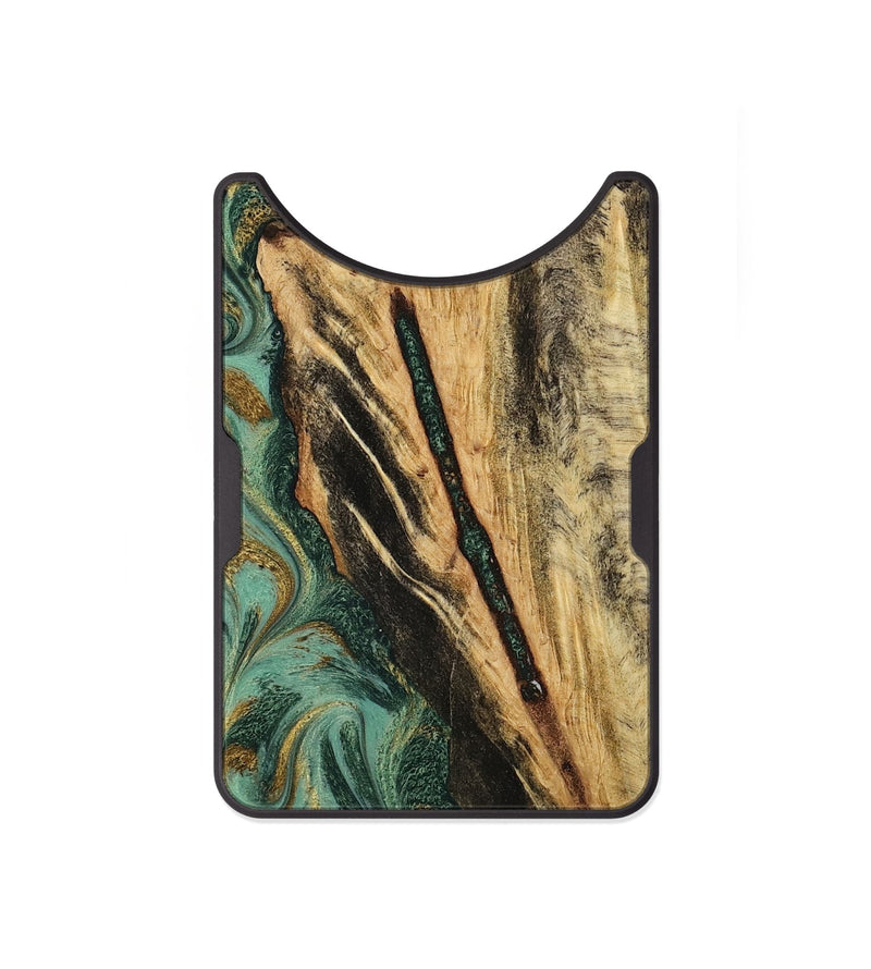 Alloy Wood Wallet - Anabel (Green, 800337)