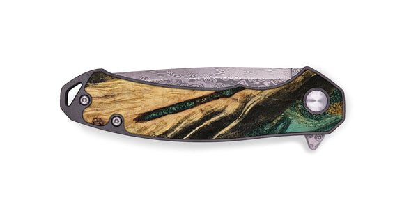 EDC Wood Pocket Knife - Anabel (Green, 800337)