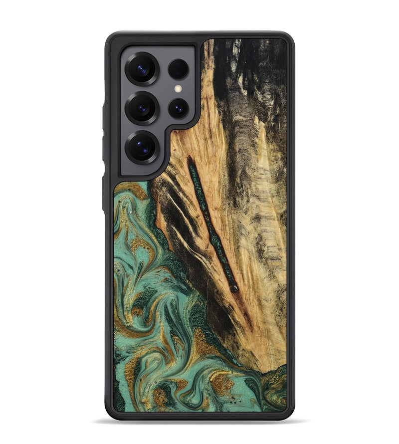 Galaxy S25 Ultra Wood Phone Case - Anabel (Green, 800337)