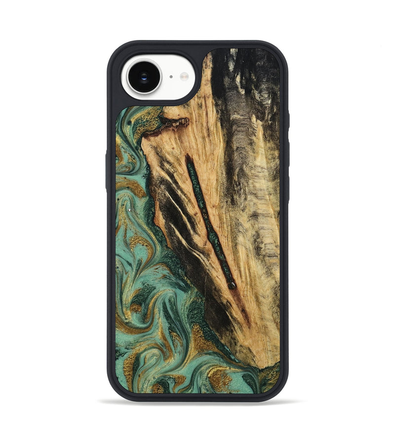 iPhone 16e Wood Phone Case - Anabel (Green, 800337)