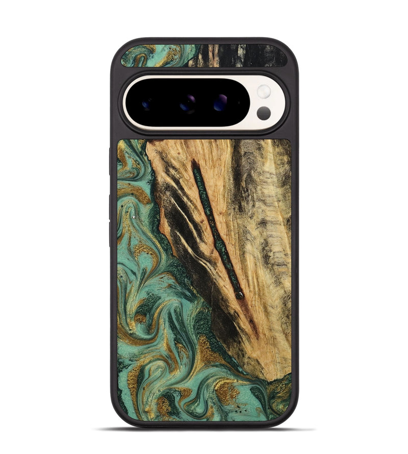Pixel 9 Wood Phone Case - Anabel (Green, 800337)