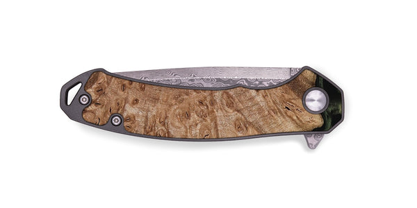 EDC Wood Pocket Knife - Mila (Green, 800339)