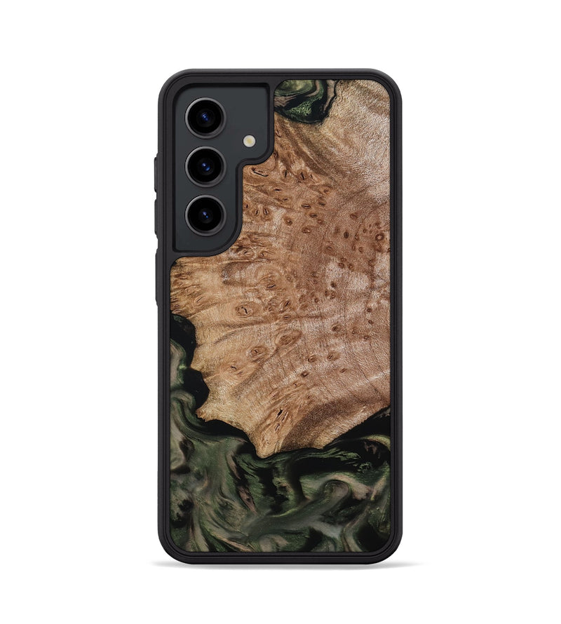 Galaxy S24 Wood Phone Case - Mila (Green, 800339)