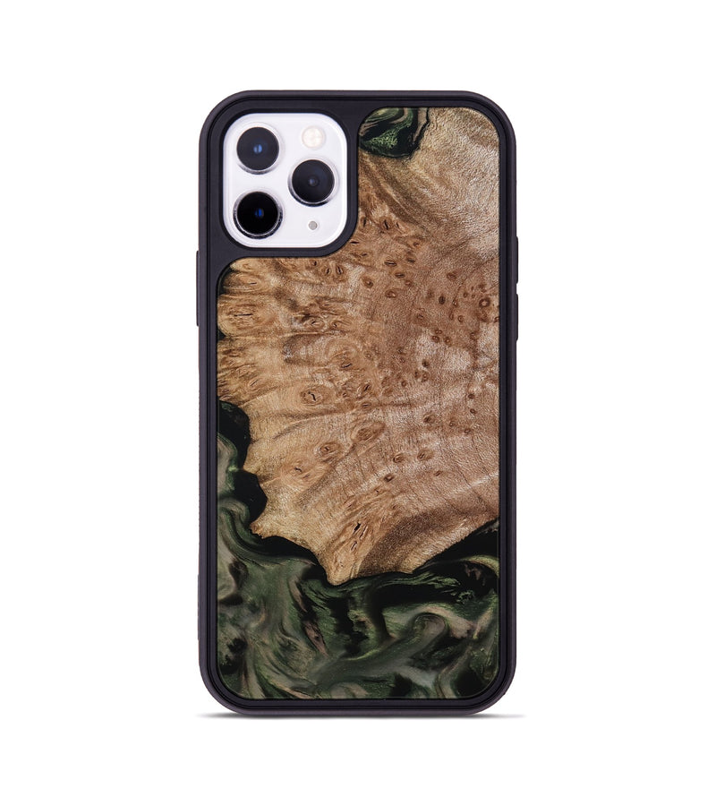 iPhone 11 Pro Wood Phone Case - Mila (Green, 800339)
