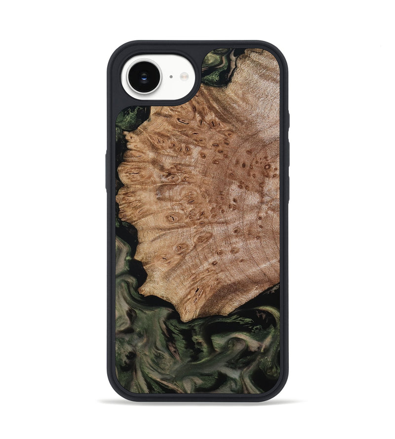 iPhone 16e Wood Phone Case - Mila (Green, 800339)