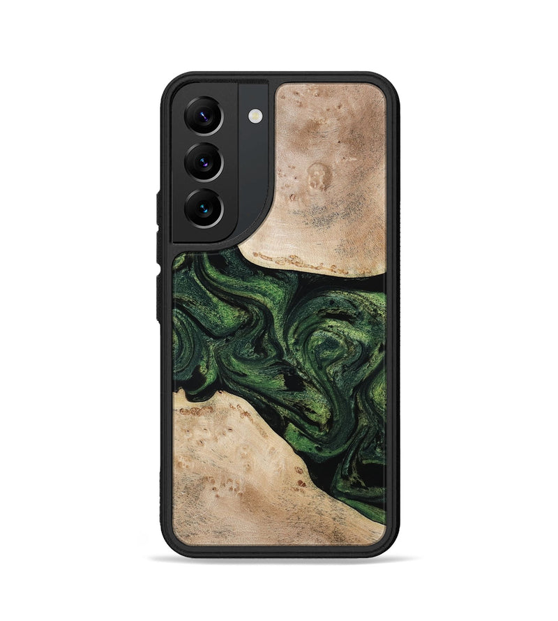 Galaxy S22 Wood Phone Case - Osiris (Green, 800340)