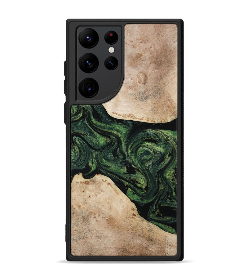 Galaxy S22 Ultra Wood Phone Case - Osiris (Green, 800340)