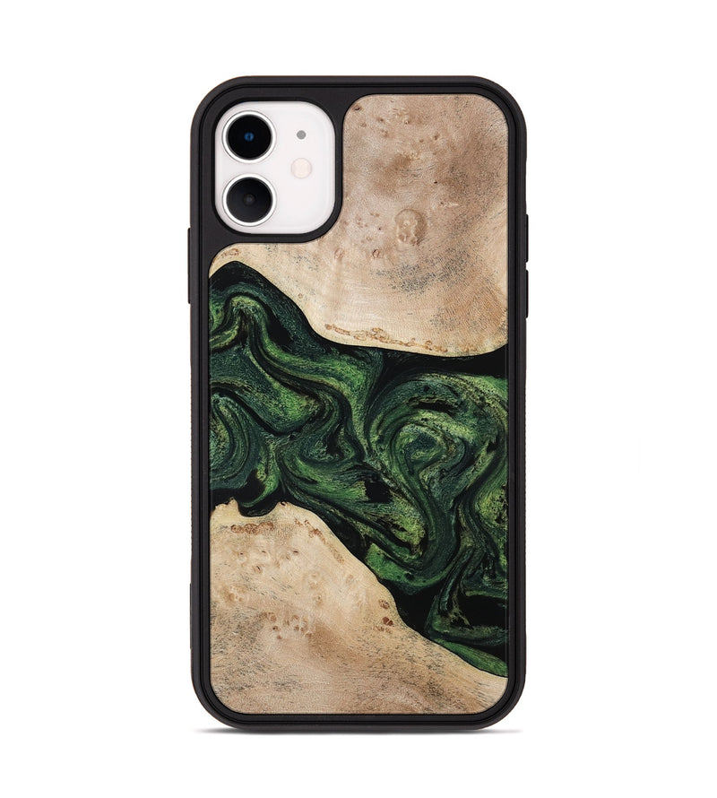 iPhone 11 Wood Phone Case - Osiris (Green, 800340)