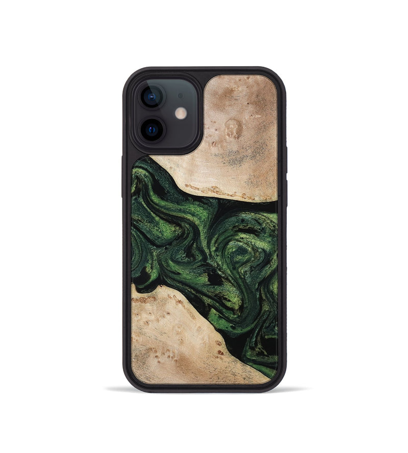 iPhone 12 mini Wood Phone Case - Osiris (Green, 800340)