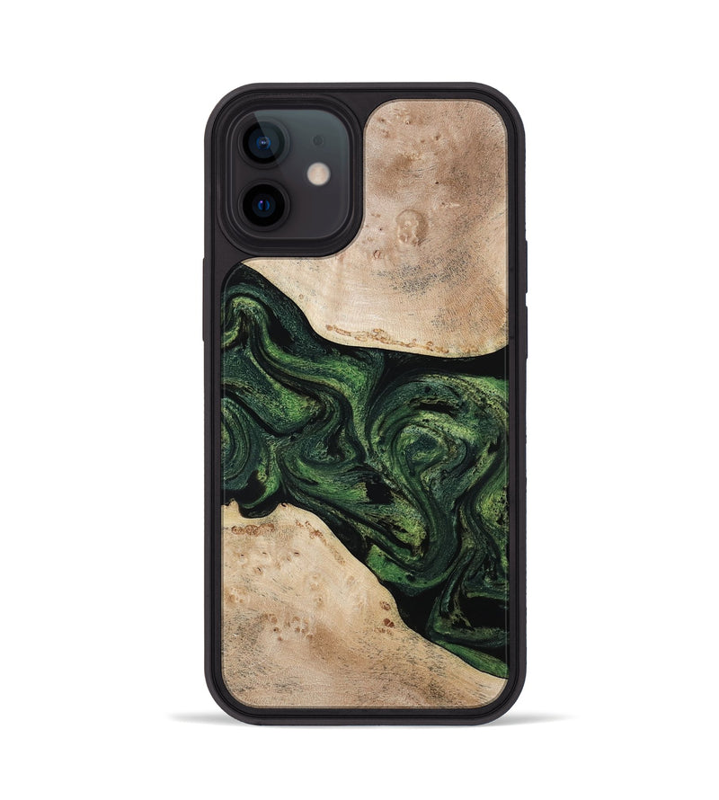 iPhone 12 Wood Phone Case - Osiris (Green, 800340)