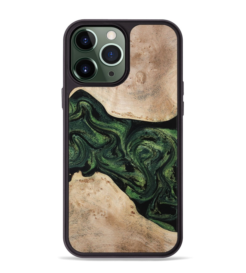 iPhone 13 Pro Max Wood Phone Case - Osiris (Green, 800340)