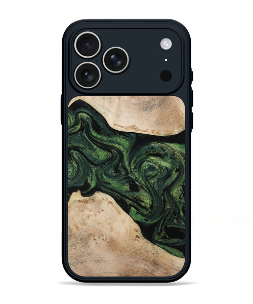iPhone 17 Pro Max Wood Phone Case - Osiris (Green, 800340)