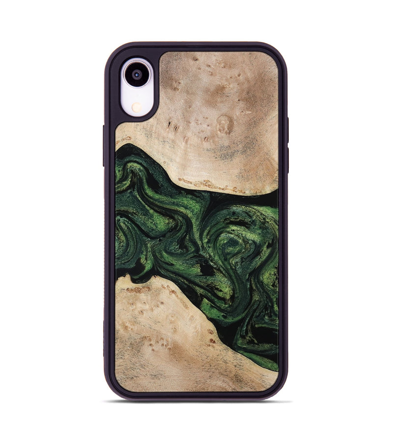 iPhone Xr Wood Phone Case - Osiris (Green, 800340)