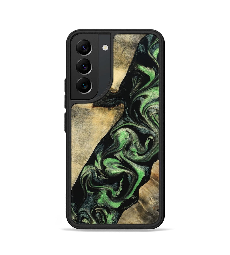 Galaxy S22 Wood Phone Case - Jaliyah (Green, 800343)