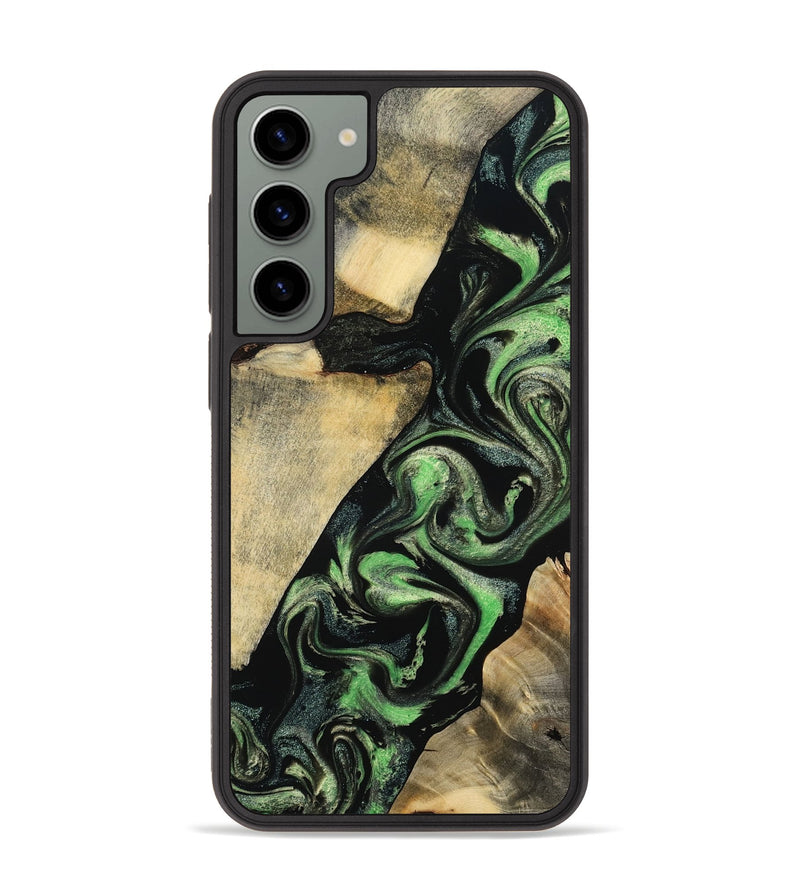 Galaxy S23 Plus Wood Phone Case - Jaliyah (Green, 800343)