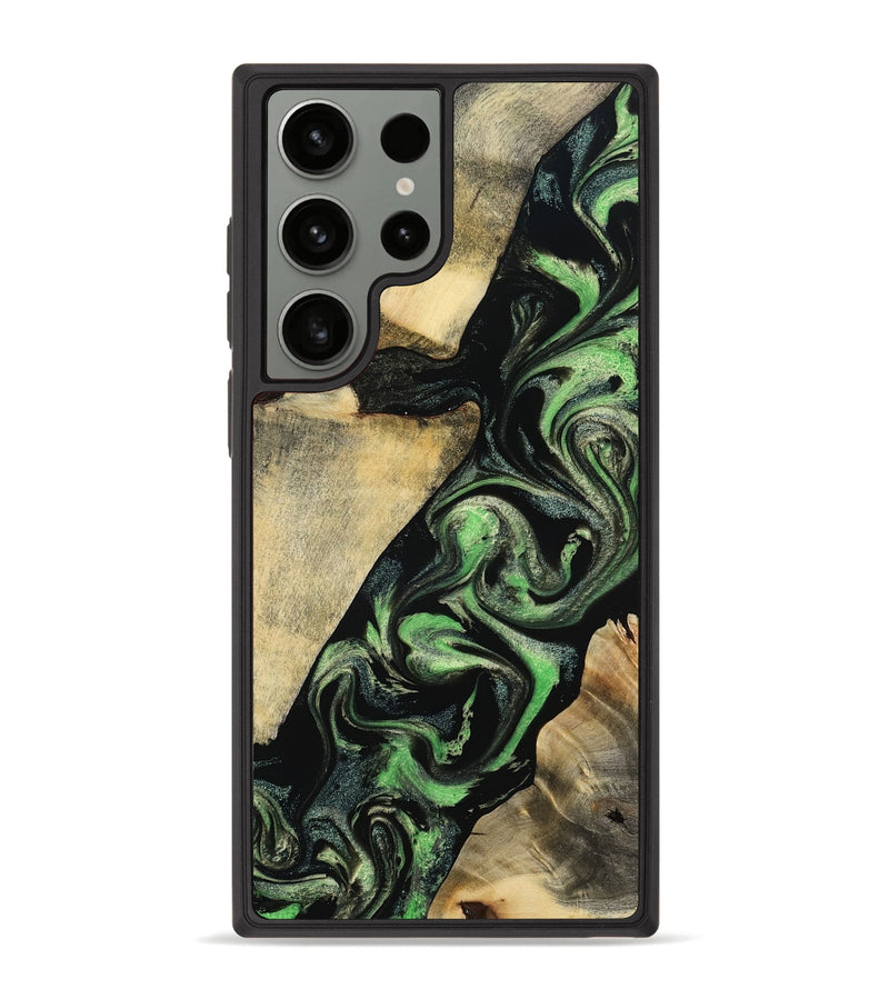 Galaxy S23 Ultra Wood Phone Case - Jaliyah (Green, 800343)