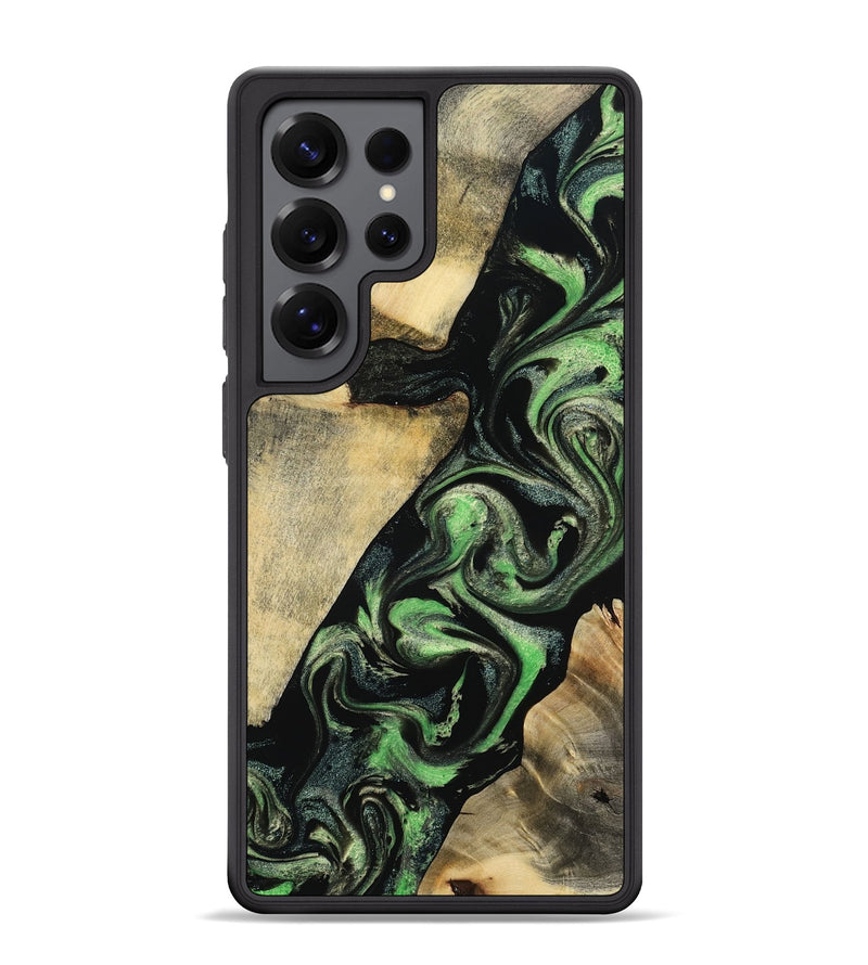 Galaxy S25 Ultra Wood Phone Case - Jaliyah (Green, 800343)