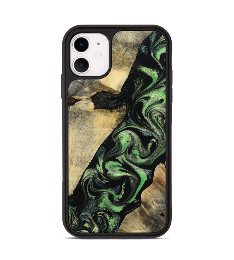 iPhone 11 Wood Phone Case - Jaliyah (Green, 800343)
