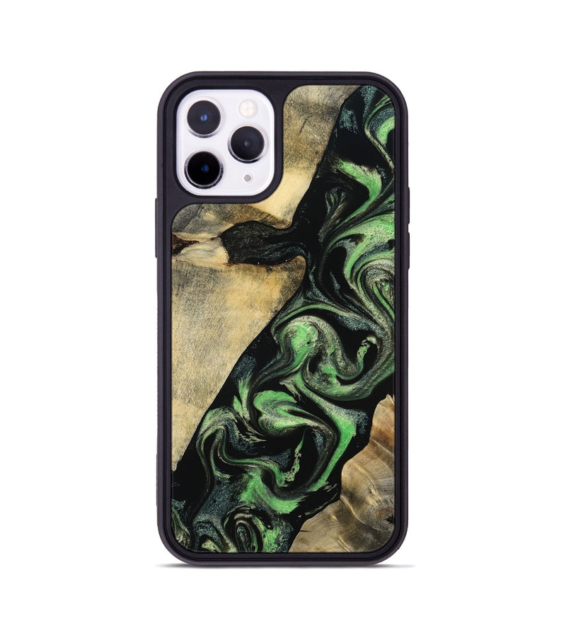 iPhone 11 Pro Wood Phone Case - Jaliyah (Green, 800343)