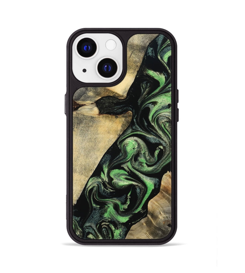 iPhone 13 Wood Phone Case - Jaliyah (Green, 800343)