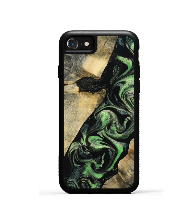 iPhone SE Wood Phone Case - Jaliyah (Green, 800343)