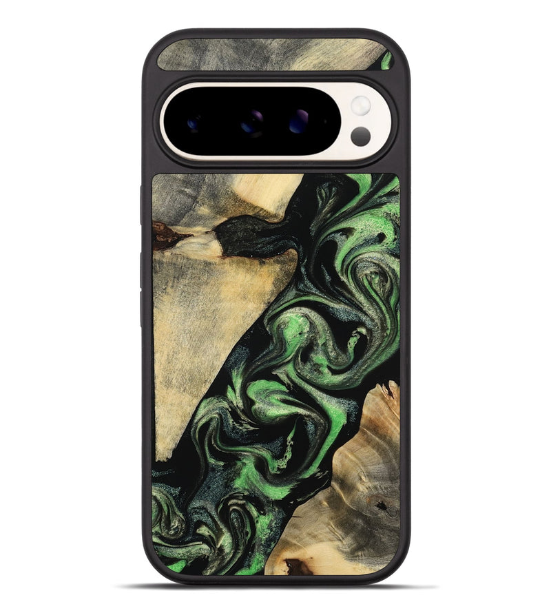 Pixel 9 Pro XL Wood Phone Case - Jaliyah (Green, 800343)