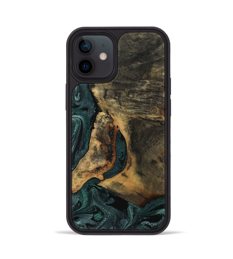 iPhone 12 Wood Phone Case - Austen (Green, 800345)