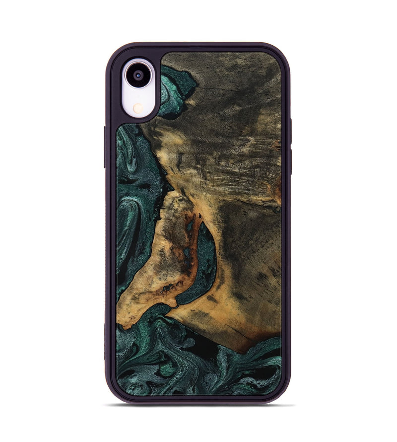iPhone Xr Wood Phone Case - Austen (Green, 800345)
