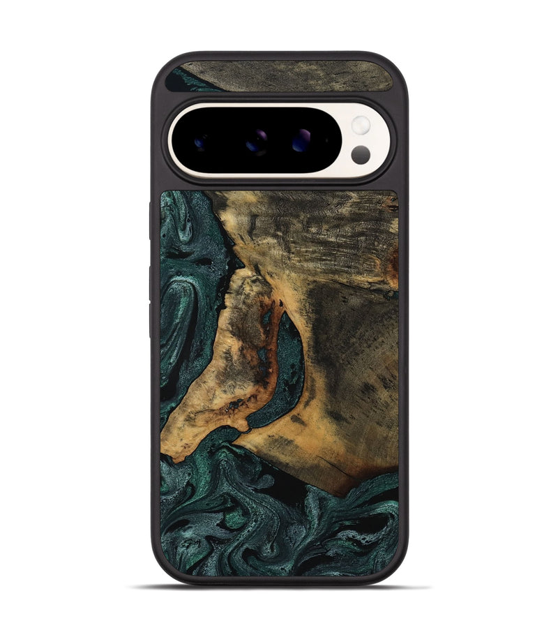 Pixel 9 Wood Phone Case - Austen (Green, 800345)