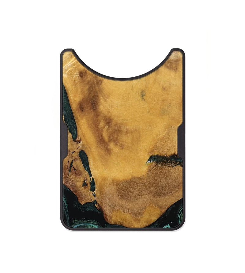 Alloy Wood Wallet - Melisa (Green, 800347)