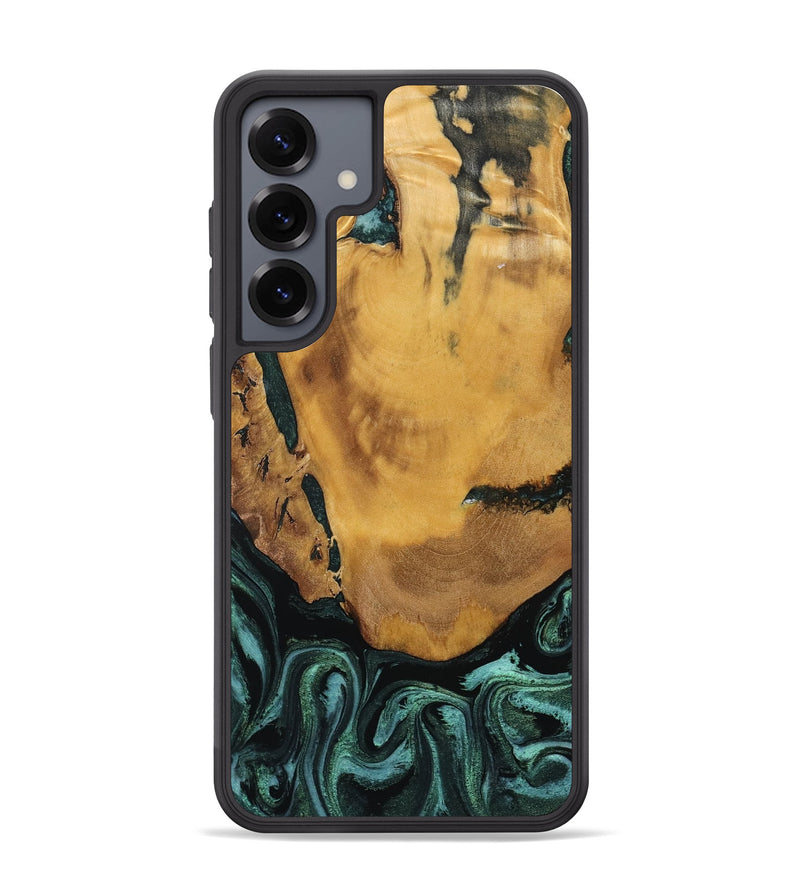 Galaxy S25 Plus Wood Phone Case - Melisa (Green, 800347)