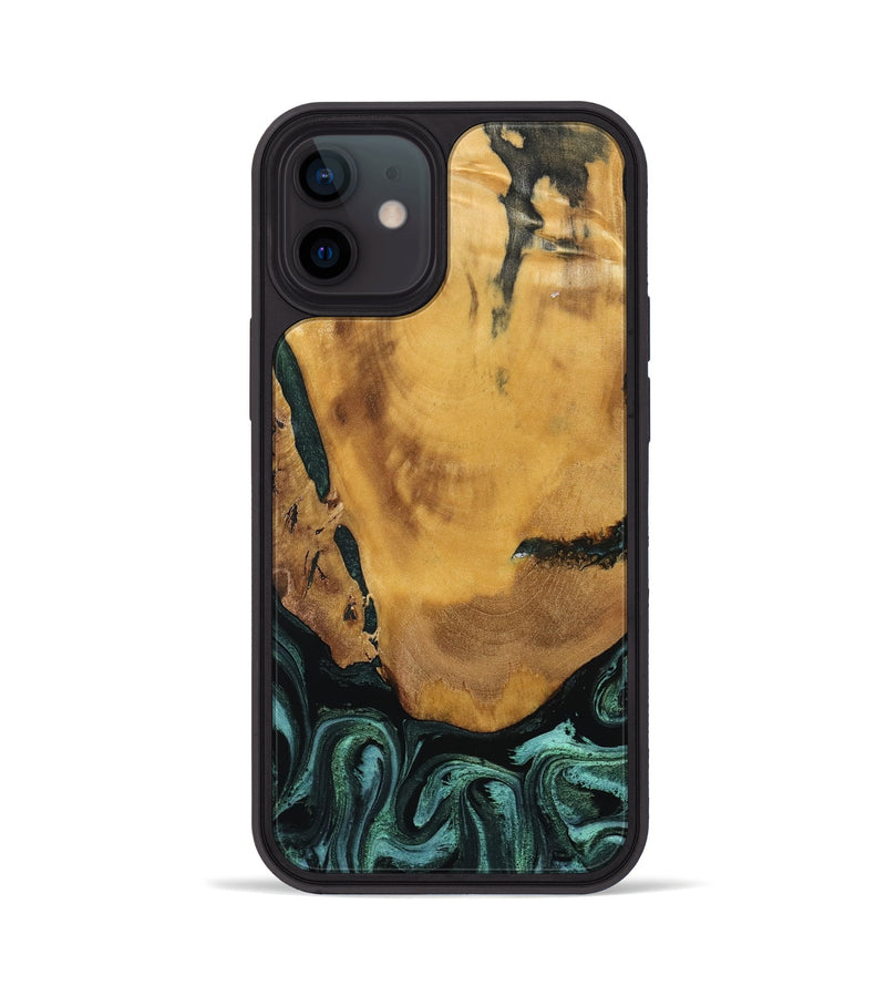 iPhone 12 Wood Phone Case - Melisa (Green, 800347)