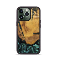 iPhone 13 Pro Wood Phone Case - Melisa (Green, 800347)