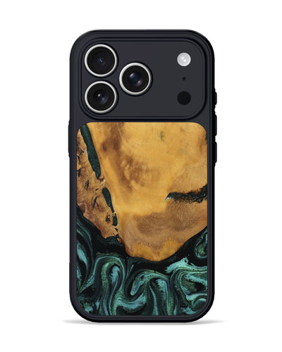 iPhone 17 Pro Wood Phone Case - Melisa (Green, 800347)