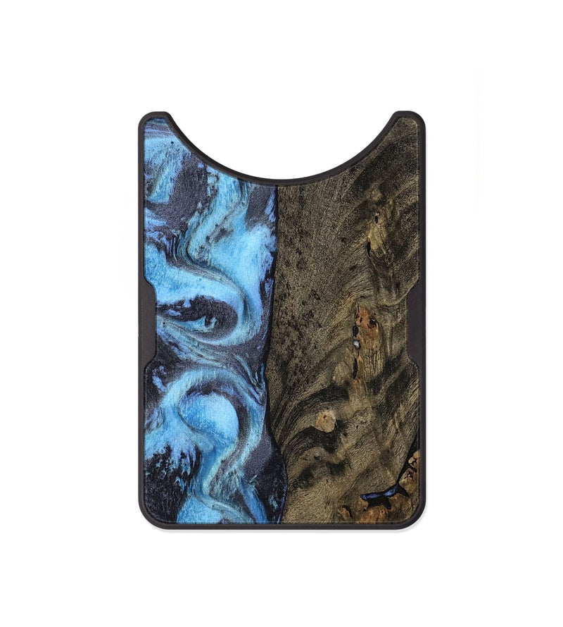 Alloy Wood Wallet - Mylah (Blue, 800349)