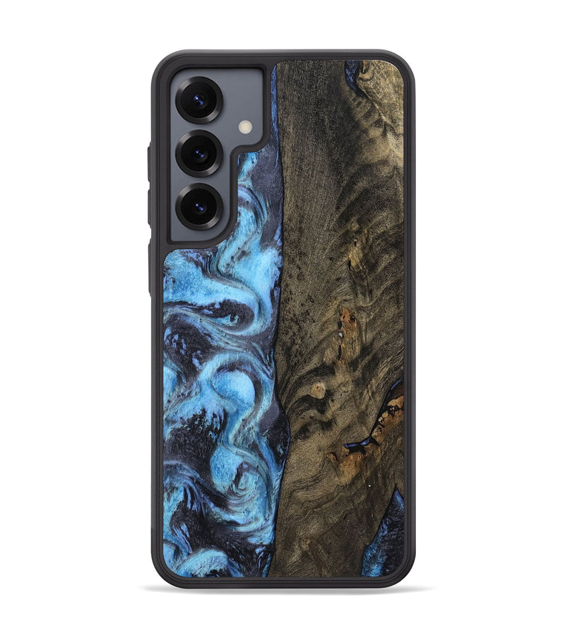 Galaxy S25 Plus Wood Phone Case - Mylah (Blue, 800349)