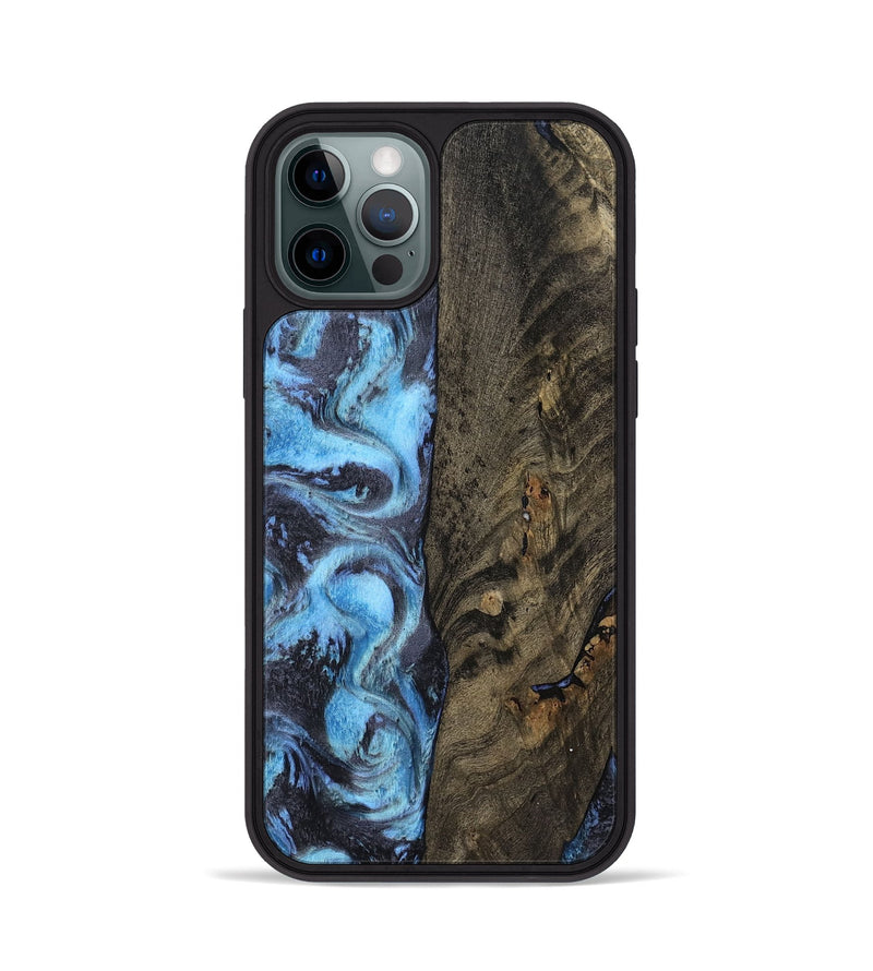 iPhone 12 Pro Wood Phone Case - Mylah (Blue, 800349)