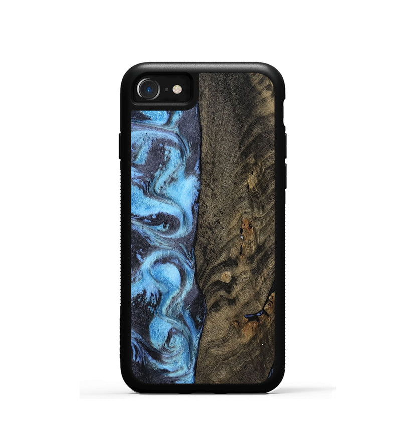 iPhone SE Wood Phone Case - Mylah (Blue, 800349)
