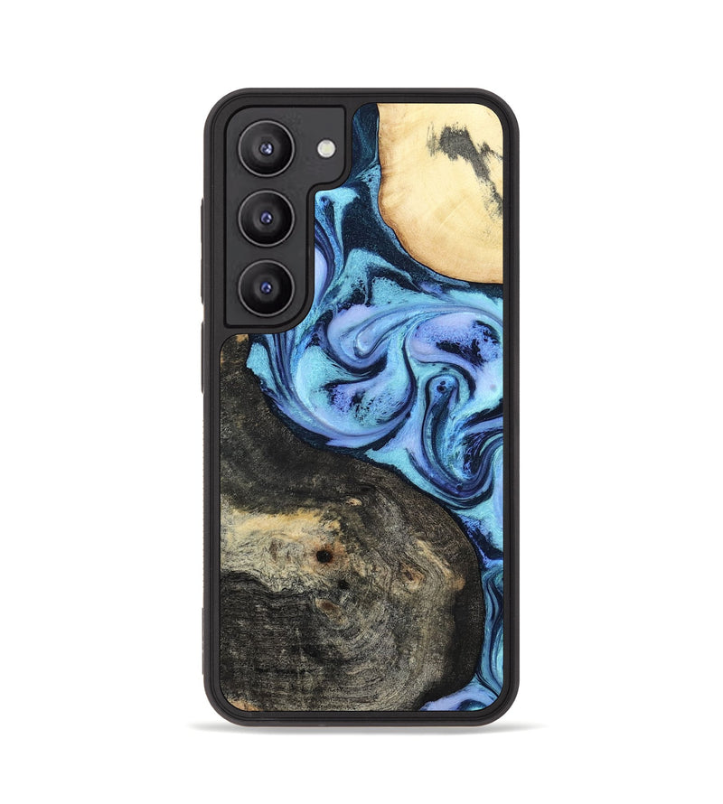 Galaxy S23 Wood Phone Case - Hedwig (Blue, 800351)