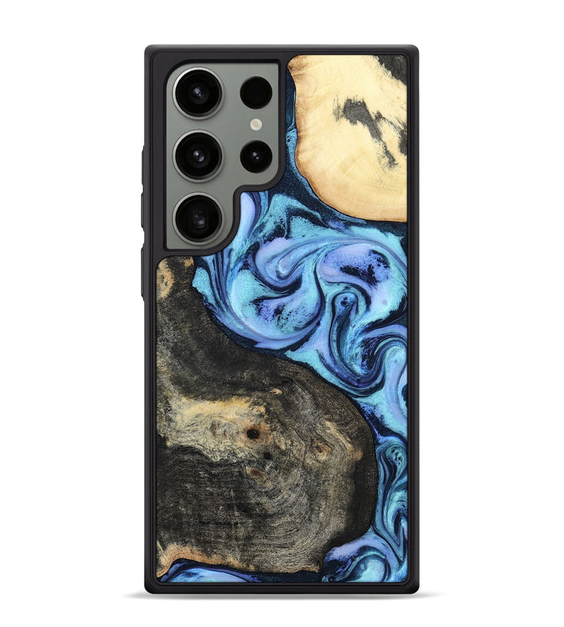 Galaxy S24 Ultra Wood Phone Case - Hedwig (Blue, 800351)