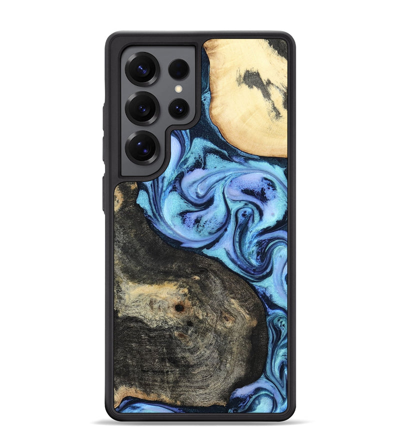 Galaxy S25 Ultra Wood Phone Case - Hedwig (Blue, 800351)