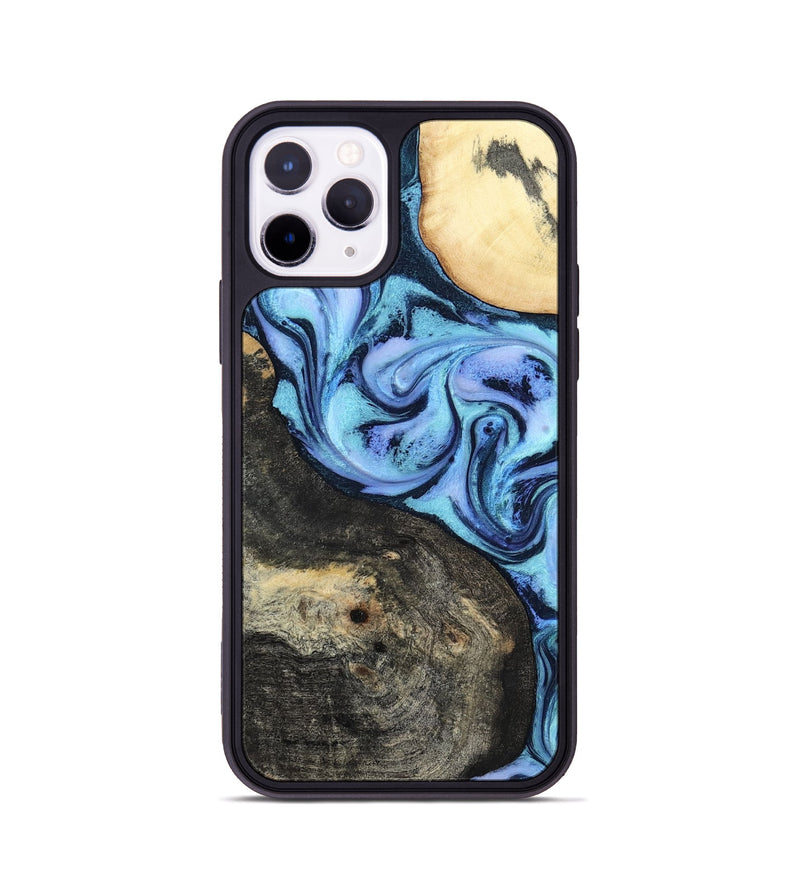 iPhone 11 Pro Wood Phone Case - Hedwig (Blue, 800351)