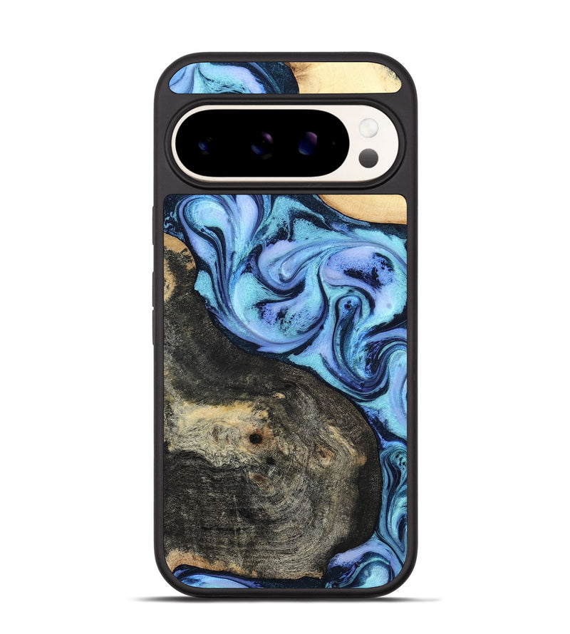 Pixel 9 Pro Wood Phone Case - Hedwig (Blue, 800351)