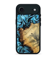 iPhone 17 Air Wood Phone Case - Janae (Blue, 800355)