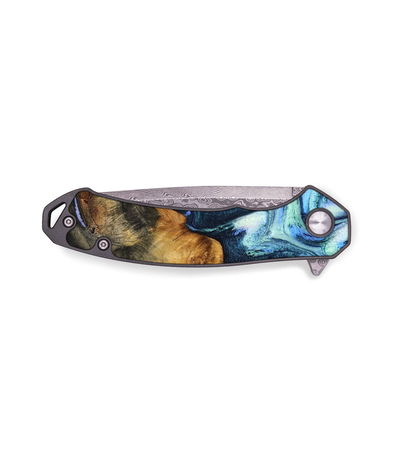 EDC Wood Pocket Knife - Steve (Blue, 800360)