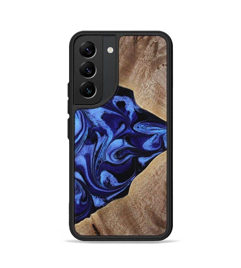 Galaxy S22 Wood Phone Case - Harding (Blue, 800362)