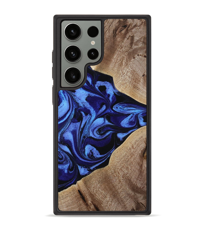 Galaxy S23 Ultra Wood Phone Case - Harding (Blue, 800362)