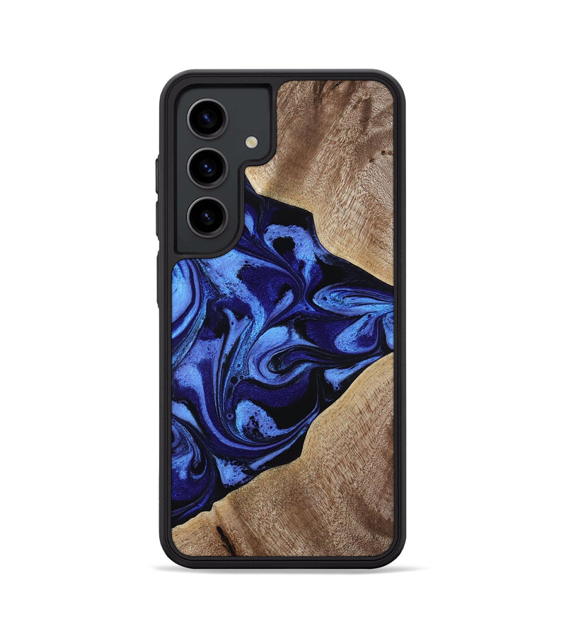 Galaxy S24 Wood Phone Case - Harding (Blue, 800362)